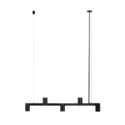 Arcchio Lámpara colgante Brinja, negro, 120 cm, 5 luces, GU10