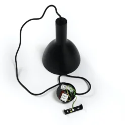 Arcchio Lámpara colgante Cosmina, 1 luz, negro, metal