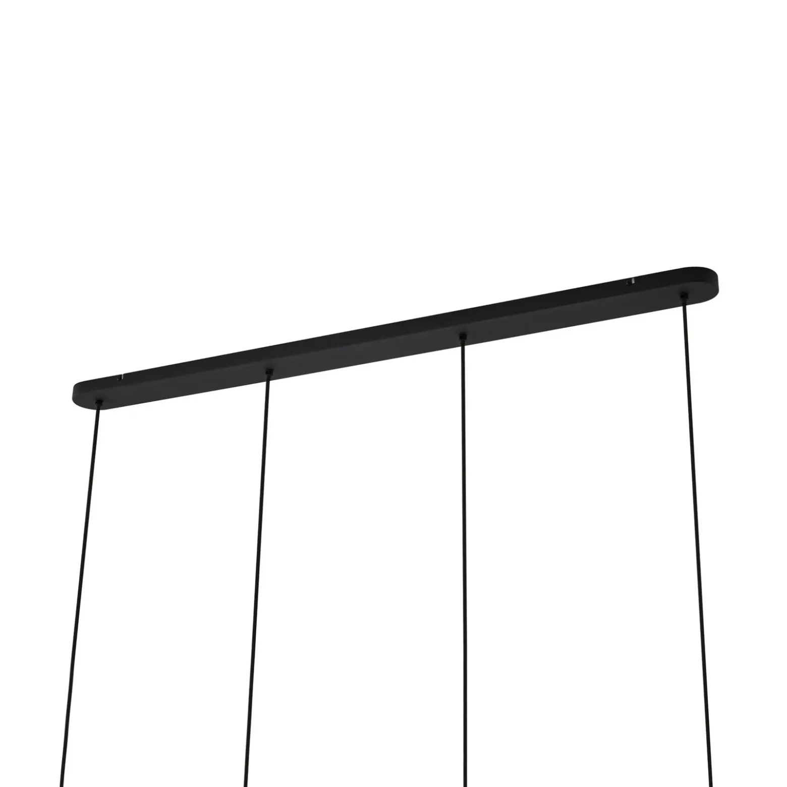 Arcchio Lámpara colgante Cosmina, 4 luces, longitud 120 cm, negro