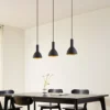 Arcchio Lámpara colgante Cosmina, 3 luces, longitud 90 cm, negro