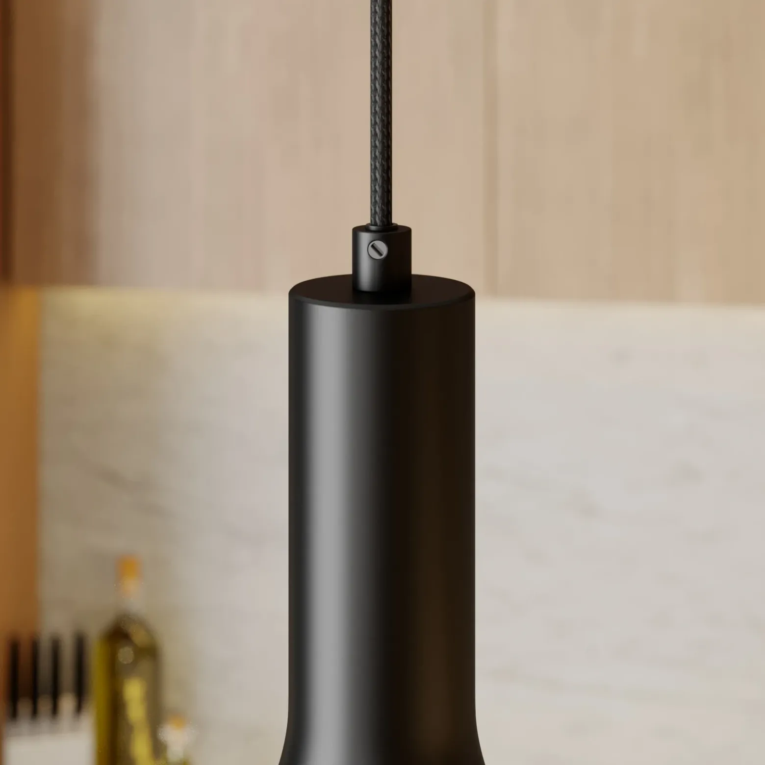 Arcchio Lámpara colgante Cosmina, 1 luz, negro, metal