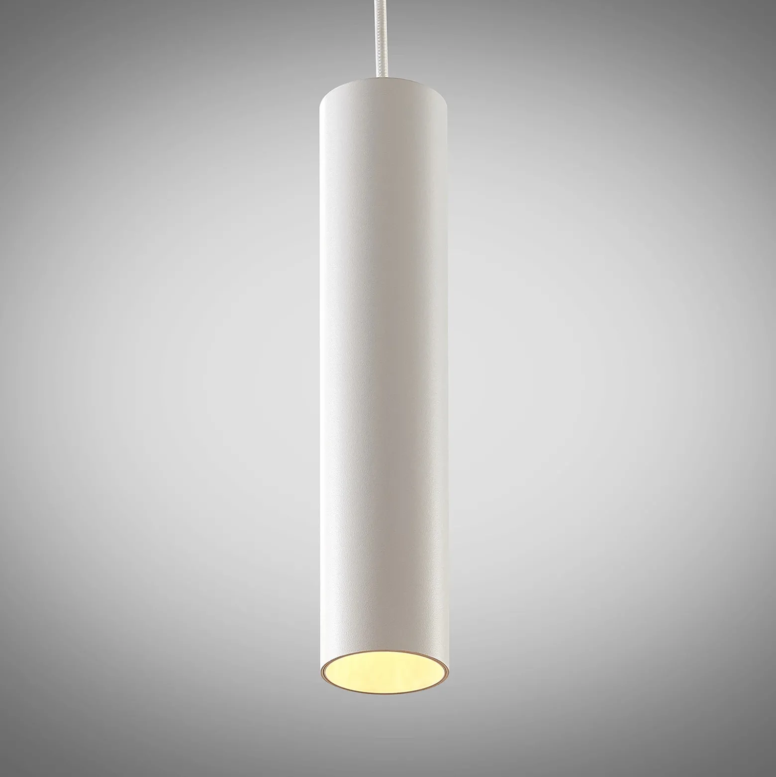 Arcchio lámpara colgante Ejona, altura 27 cm, blanco, aluminio