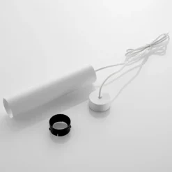 Arcchio lámpara colgante Ejona, altura 27 cm, blanco, aluminio