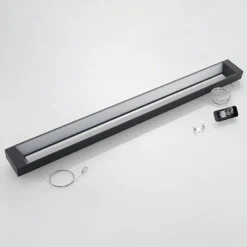 Arcchio lámpara colgante LED Cuna, negro, 122cm, metal
