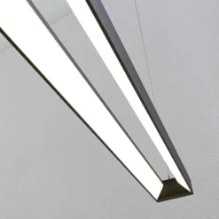 Arcchio lámpara colgante LED Cuna, negro, 122cm, metal