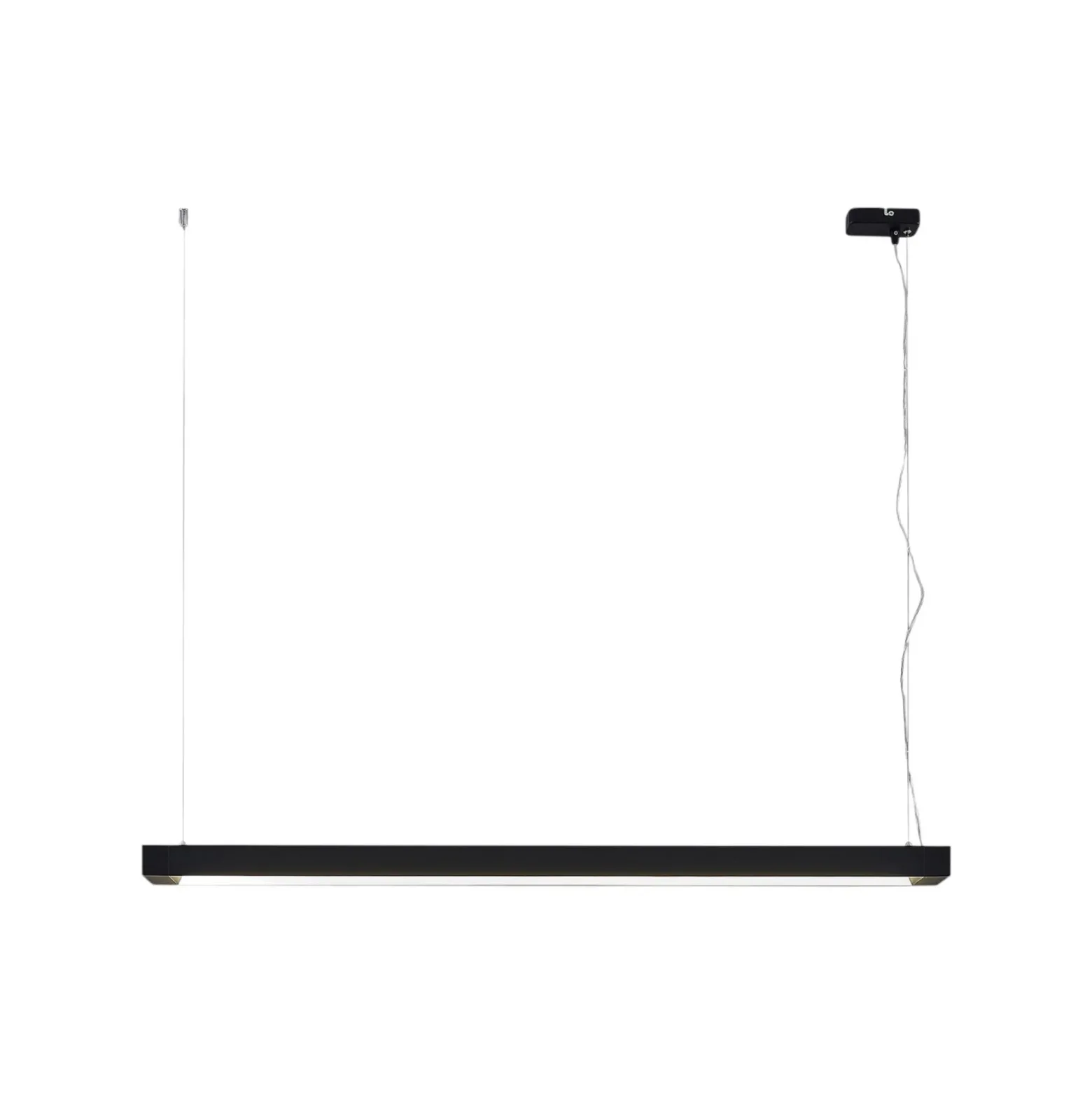 Arcchio lámpara colgante LED Cuna, negro, 122cm, metal