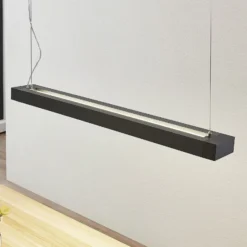 Arcchio lámpara colgante LED Cuna, 92 cm, negro, metal