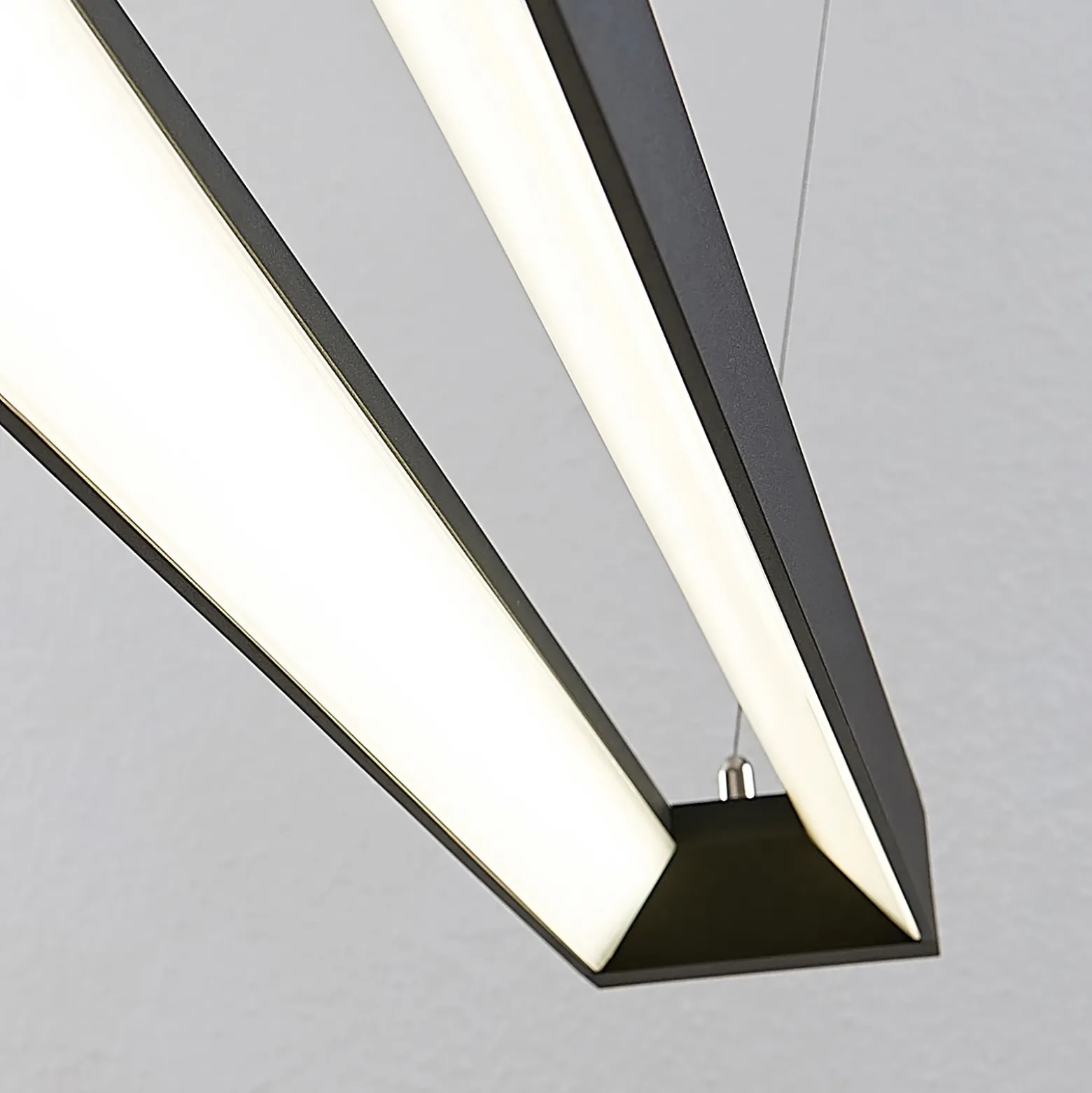 Arcchio lámpara colgante LED Cuna, 92 cm, negro, metal