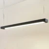 Arcchio lámpara colgante LED Cuna, negro, 122cm, metal