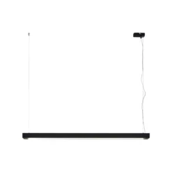 Arcchio lámpara colgante LED Cuna, negro, 122cm, metal
