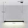 Arcchio lámpara colgante LED Cuna, 92 cm, negro, metal