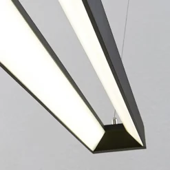 Arcchio lámpara colgante LED Cuna, 92 cm, negro, metal