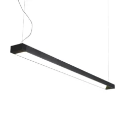 Arcchio lámpara colgante LED Cuna, negro, 162cm, metal