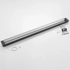 Arcchio lámpara colgante LED Cuna, negro, 162cm, metal