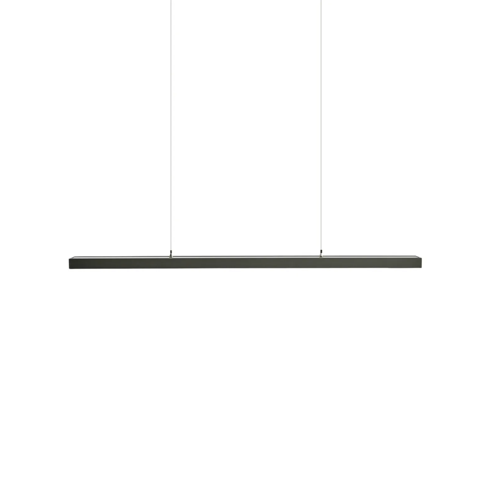 Arcchio lámpara colgante LED de oficina Jolinda, negra, 118cm, arriba/abajo