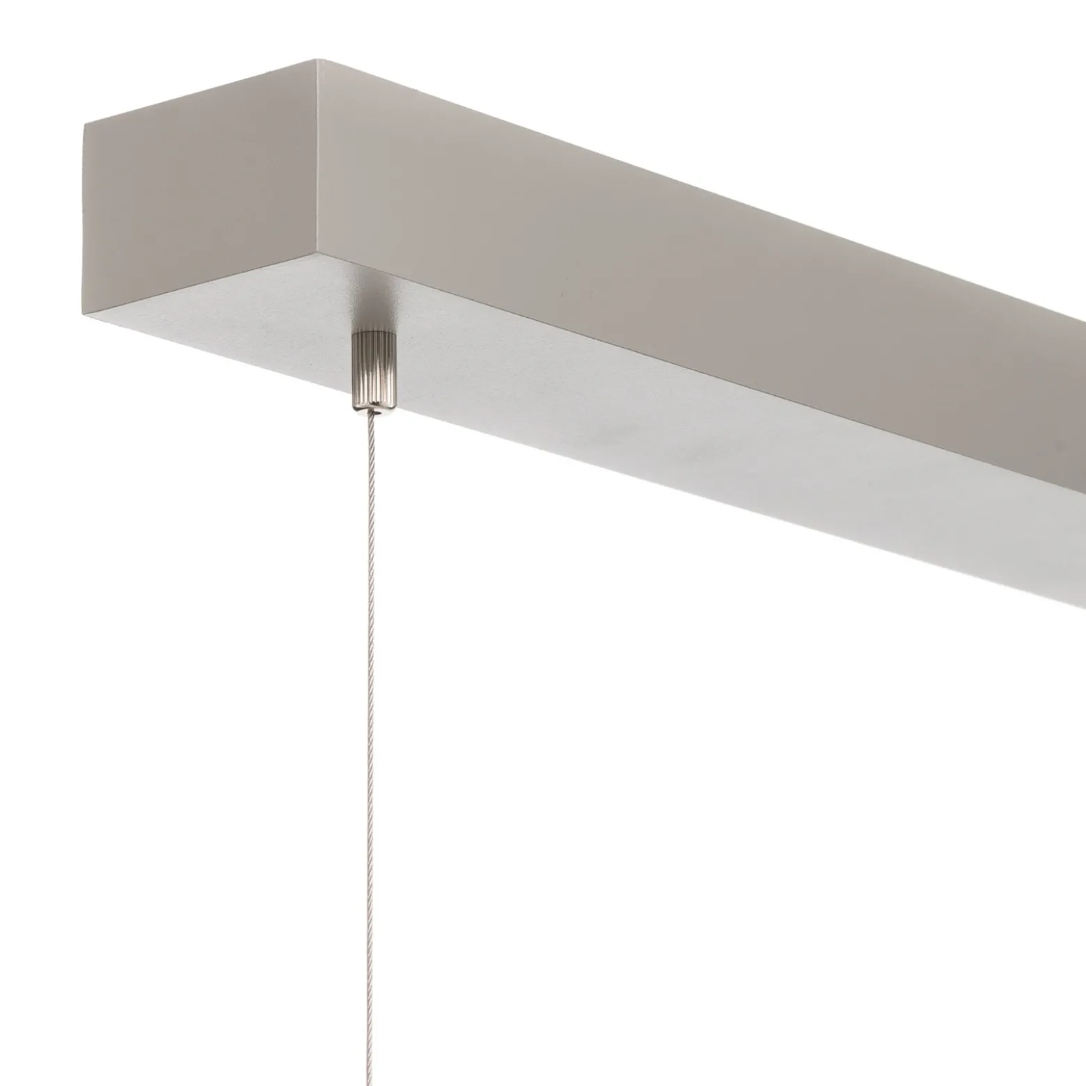 Arcchio lámpara colgante LED Dorean, plata, metal, 120cm
