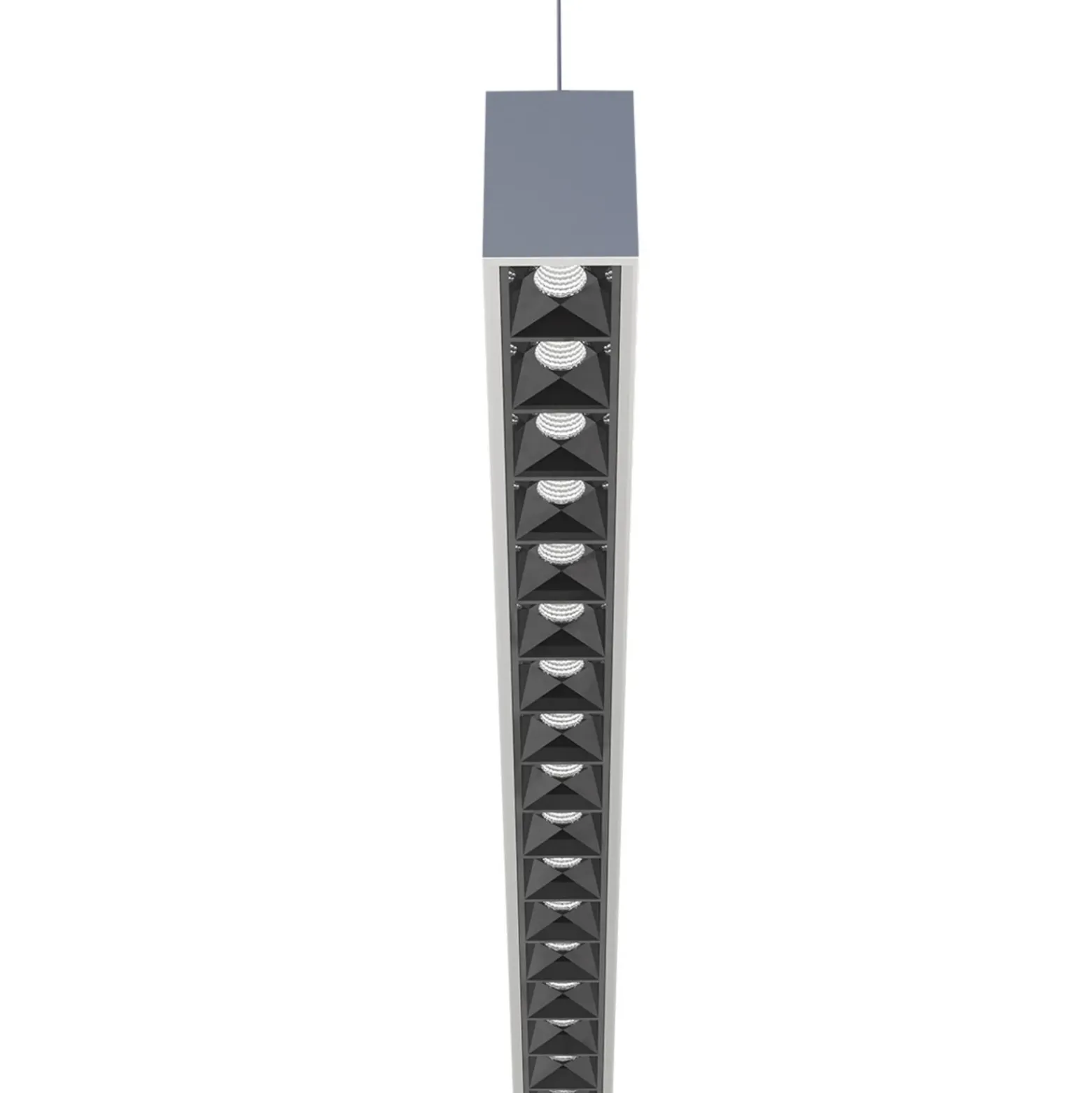 Arcchio lámpara colgante LED de oficina Jolinda slim, metal, arriba/abajo