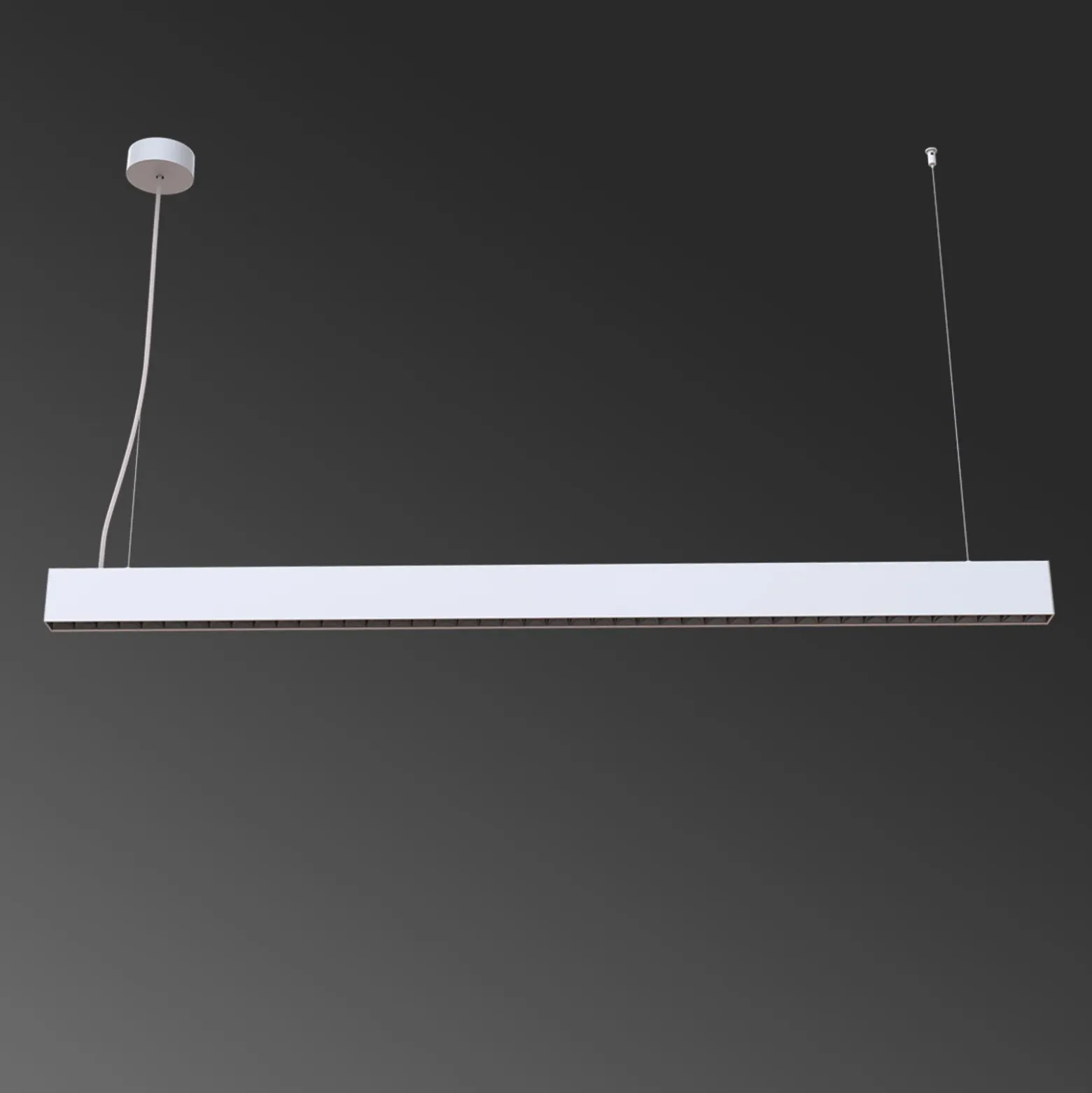 Arcchio lámpara colgante LED de oficina Jolinda slim, metal, arriba/abajo