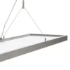 Arcchio lámpara colgante LED Dorean, plata, metal, 120cm