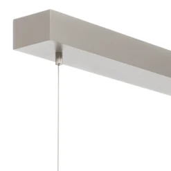 Arcchio lámpara colgante LED Dorean, plata, metal, 120cm