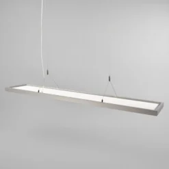 Arcchio lámpara colgante LED Dorean, plata, metal, 120cm