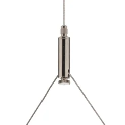 Arcchio lámpara colgante LED Dorean, plata, metal, 120cm