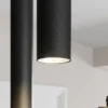Arcchio Lámpara colgante LED Franka, 3 luces, Ø 24 cm, negra