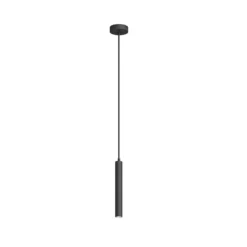 Arcchio Lámpara colgante LED Franka, 1 luz, Ø 4 cm, negro
