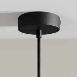 Arcchio Lámpara colgante LED Franka, 1 luz, Ø 4 cm, negro