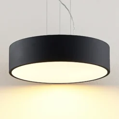 Arcchio lámpara colgante LED Noabelle, negra, 40 cm, metal