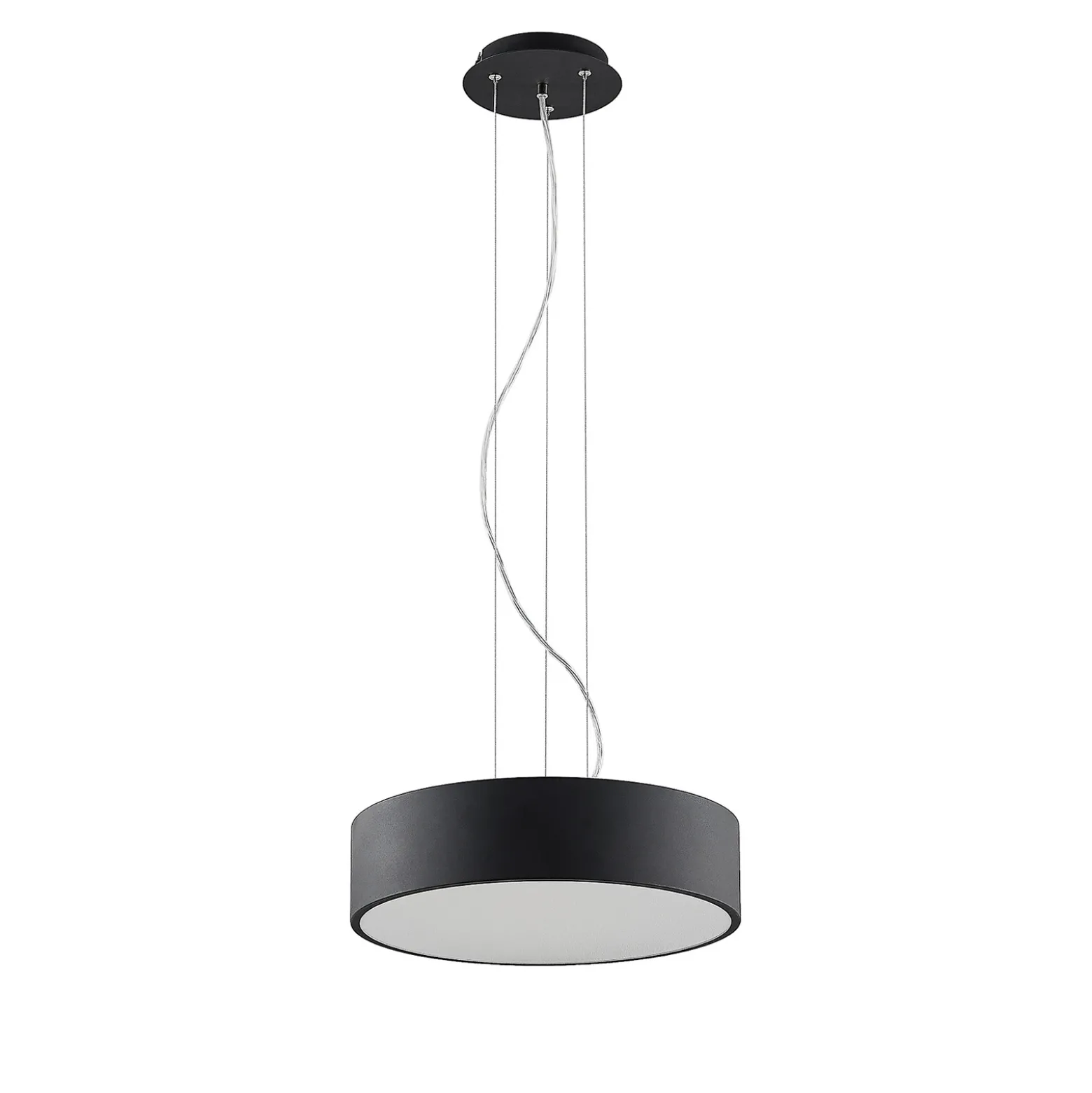 Arcchio lámpara colgante LED Noabelle, negra, 40 cm, metal