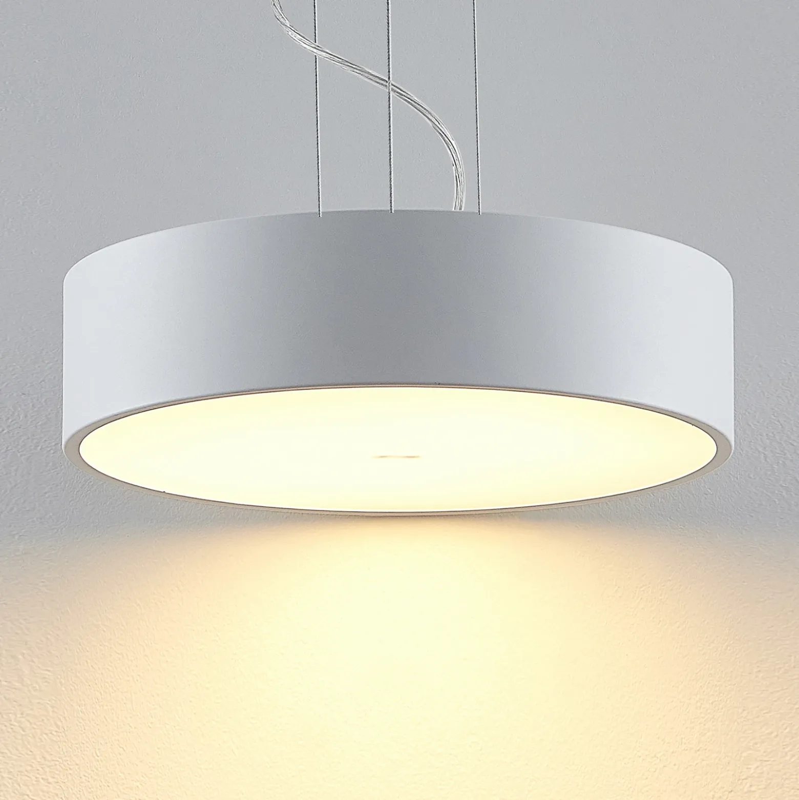 Arcchio lámpara colgante LED Noabelle, Ø 40 cm, blanco, metal