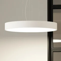 Arcchio lámpara colgante LED Noabelle, Ø 80 cm, blanco, metal