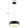 Arcchio lámpara colgante LED Noabelle, negra, 40 cm, metal