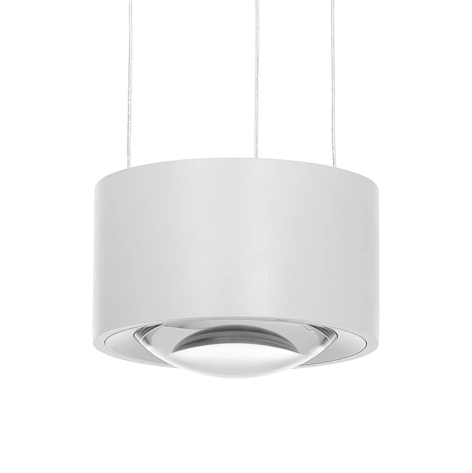 Arcchio Lámpara colgante LED Rotari, lente, arriba/abajo, blanca