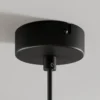 Arcchio Lámpara colgante Tadej, blanco y negro, Ø 19 cm, metal, E27