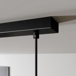 Arcchio Lámpara colgante Tadej, 4 luces, blanco y negro, metal, E27