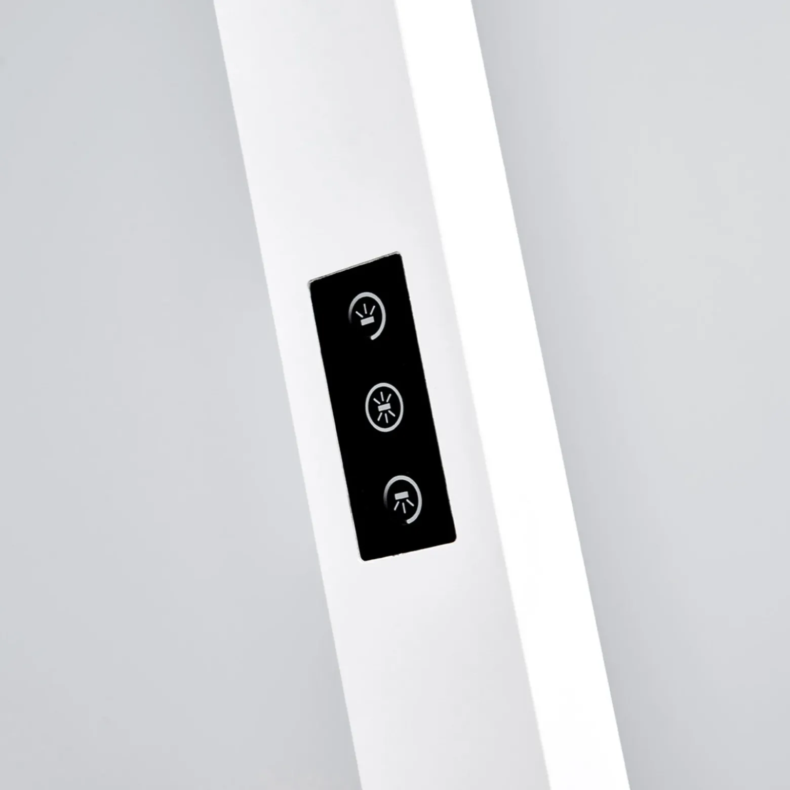Arcchio lámpara de pie LED para oficina Jolinda, blanca, metal, sensor