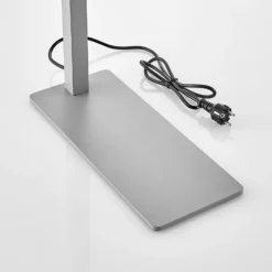 Arcchio lámpara de pie LED para oficina Tamilo, plata, metal, 194cm