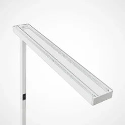 Arcchio lámpara de pie LED para oficina Susi, blanca, sensor, regulador táctil