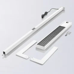 Arcchio lámpara de pie LED para oficina Susi, blanca, sensor, regulador táctil