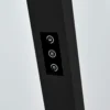 Arcchio Lámpara de pie LED para oficina Jolinda, negra, 4000 K, sensor