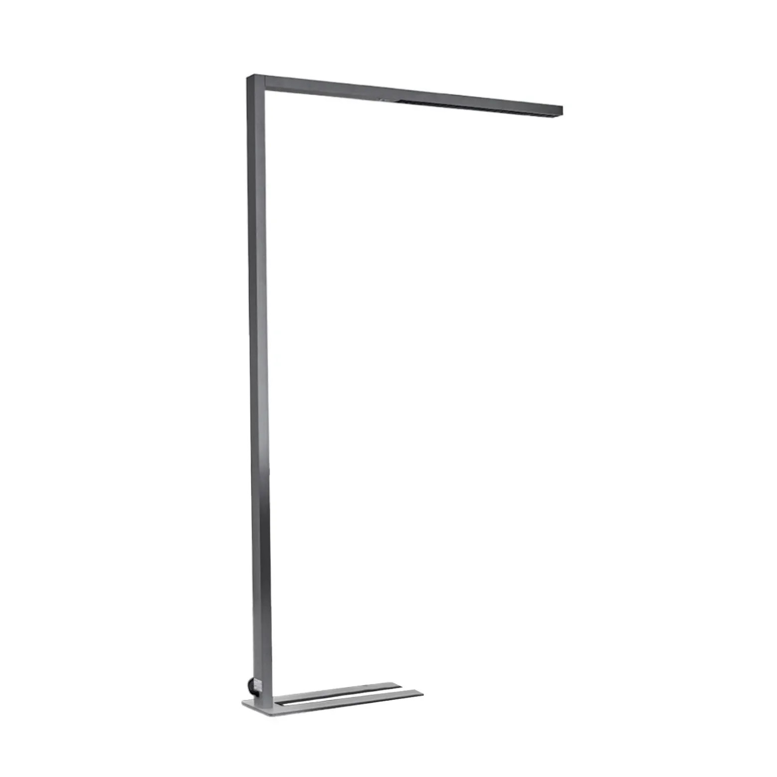 Arcchio lámpara de pie LED para oficina Jolinda, plata, 4.000 K, sensor