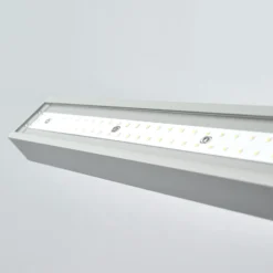 Arcchio lámpara de pie LED para oficina Jolinda, plata, 4.000 K, sensor