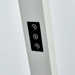 Arcchio lámpara de pie LED para oficina Jolinda, plata, 4.000 K, sensor