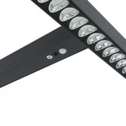 Arcchio Lámpara de pie LED para oficina Jolinda, en forma de T, negra, 4.000 K
