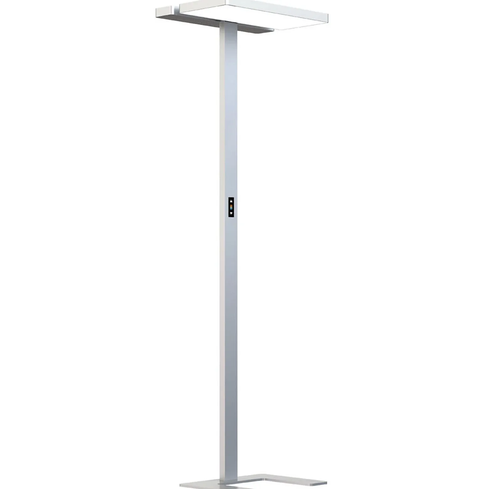 Arcchio lámpara de pie LED para oficina Aila, plata, sensor de luz diurna