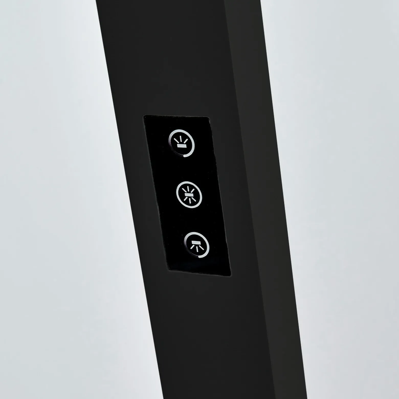 Arcchio Lámpara de pie LED para oficina Jolinda, negra, 4000 K, sensor