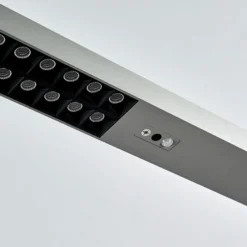 Arcchio lámpara de pie LED para oficina Jolinda, plata, 4.000 K, sensor