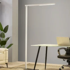 Arcchio lámpara de pie LED para oficina Tamilo, blanco, metal, 194 cm